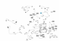 奔馳發動機OM936空氣壓縮機消音器A9361300107